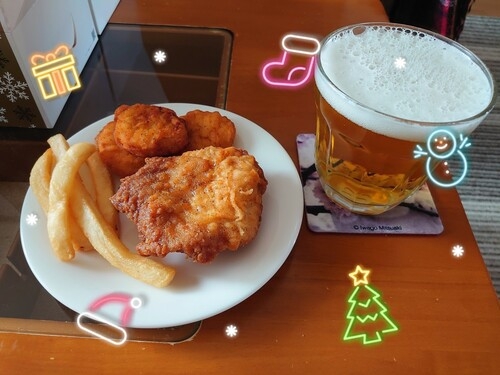 写真：ケンタッキー＆ビール